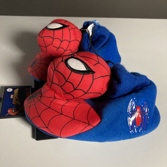 Marvel Spider-man Sock Slippers (Child’s Size 9/10) • NEW With Tags - Picture 3 of 8